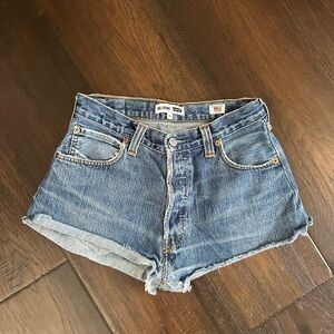 RE/DONE x Levi’s Blue Denim Women's Shorts